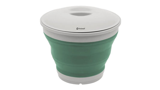 Outwell Collaps Round Bucket With Lid - Shadow Green