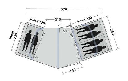  Outwell Hartford 6 Air Tent 2025