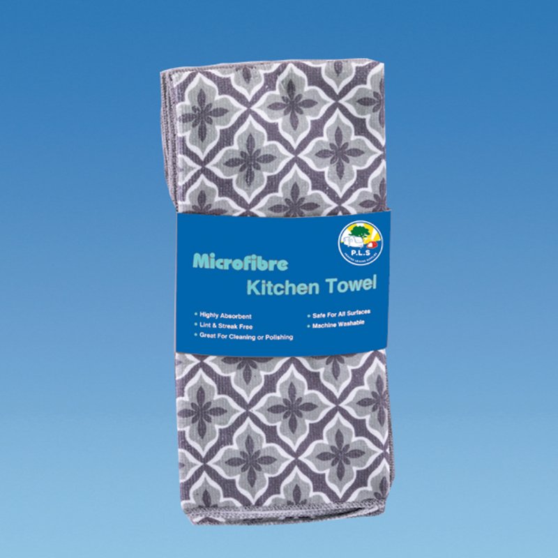  3 X Microfibre Kitchen Cloth 40x60 - GREY