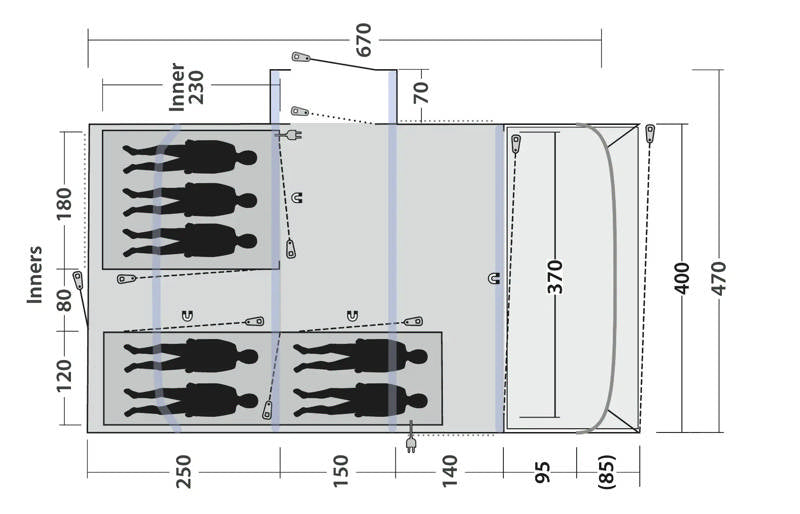  Outwell Vermont 7 Air Tent 2025