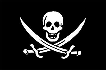  Pirate Jack Rackham Flag 5ft By 3Ft