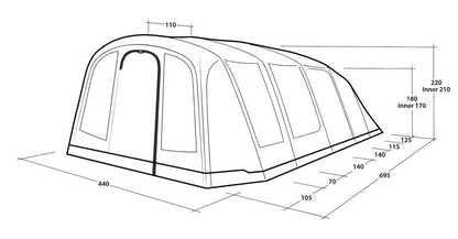  Outwell Tennessee 7 Air Tent 2025