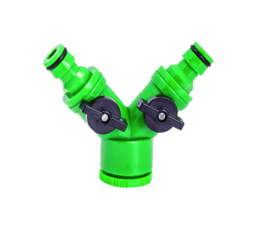  Tap Splitter With Shut-Off 1/2" - 3/4"