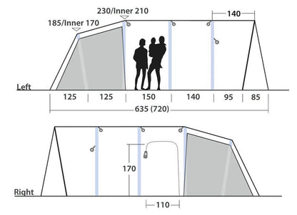  Outwell Vermont 7 Air Tent 2025