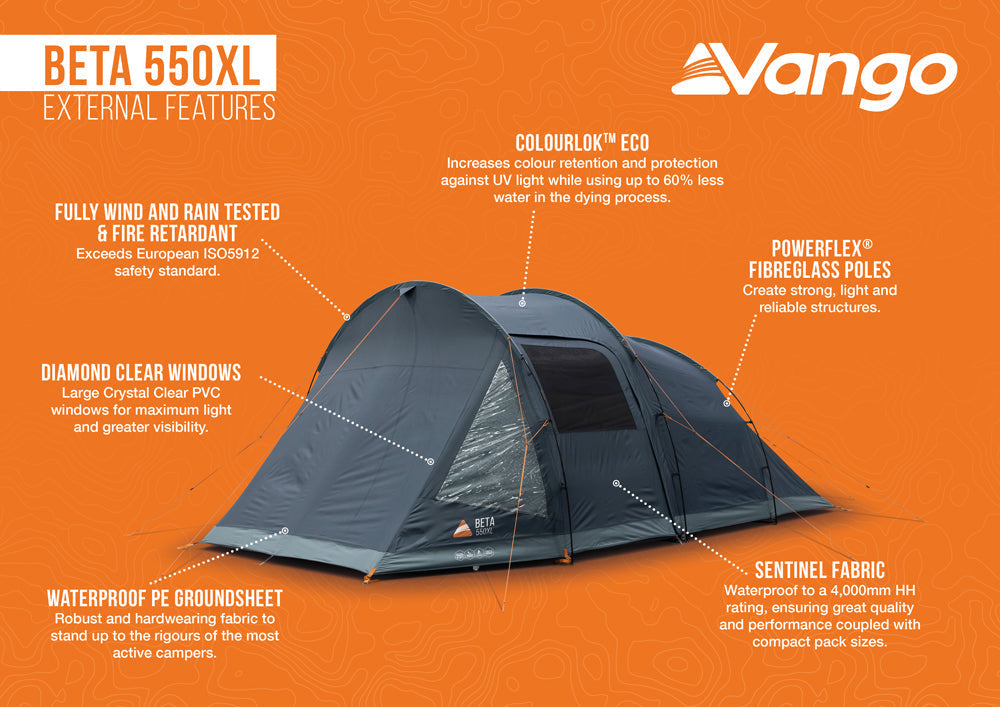  Vango Beta 550XL Tent 2025