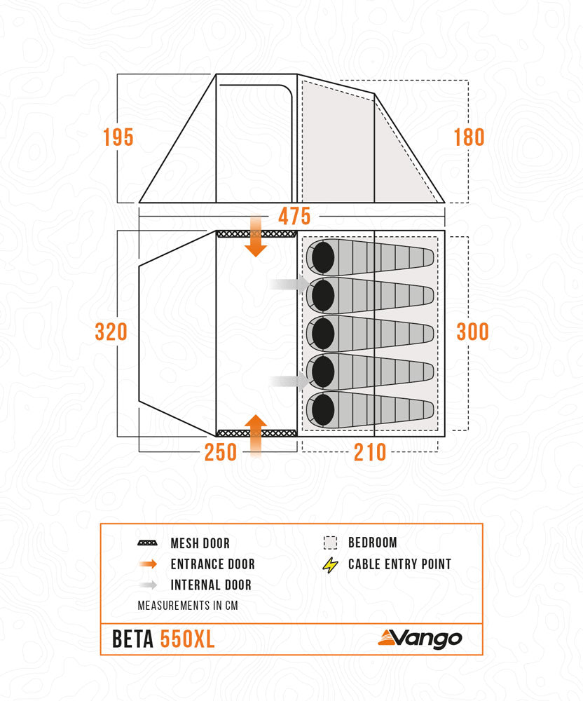  Vango Beta 550XL Tent 2025
