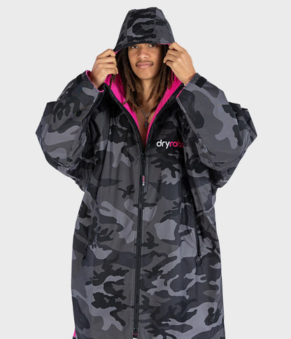  Dryrobe Advance Long Sleeve Black Camouflage Pink - RECYCLED