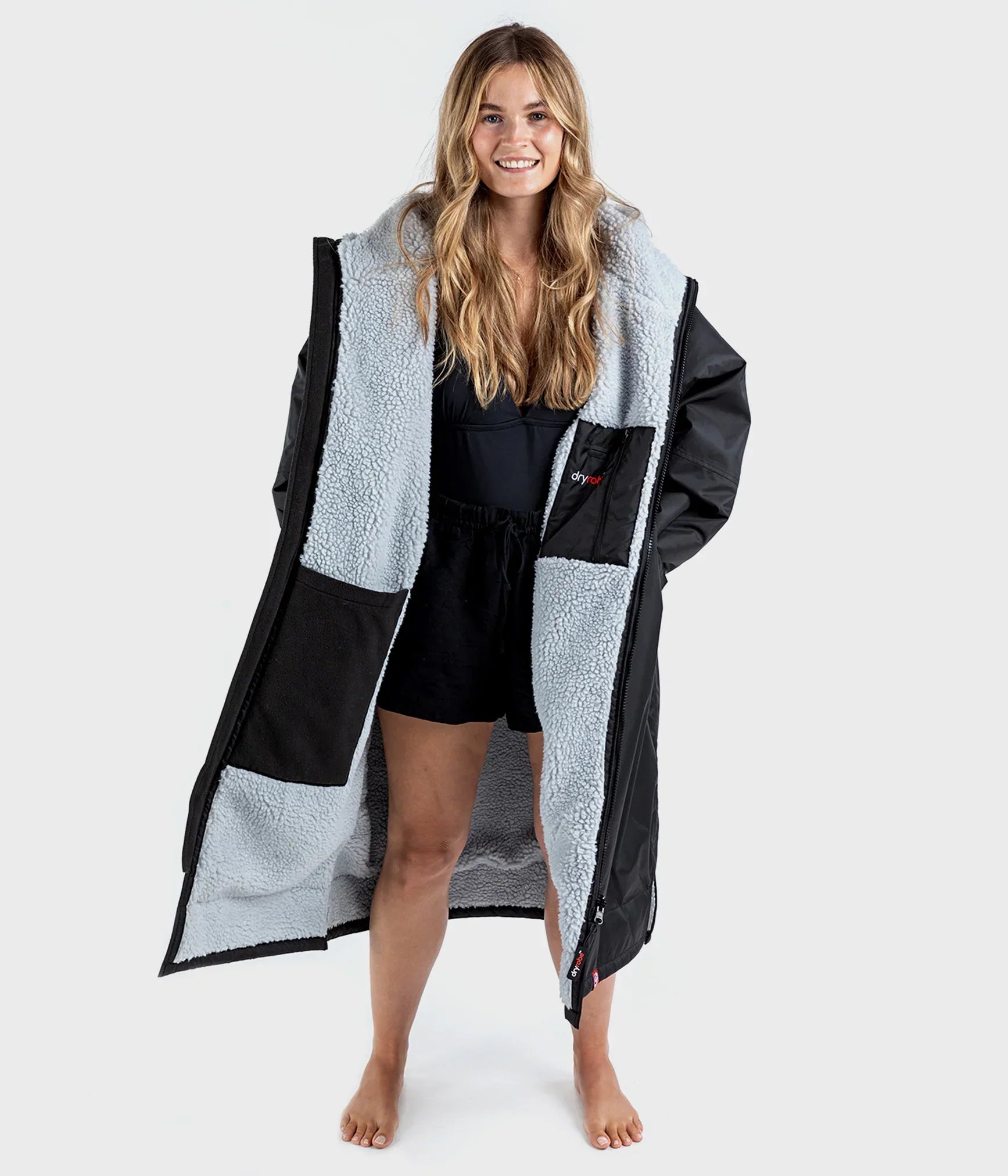  Dryrobe Advance Long Sleeve BLACK GREY - RECYCLED