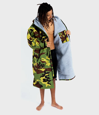  Dryrobe Advance Long Sleeve Camouflage Grey - RECYCLED