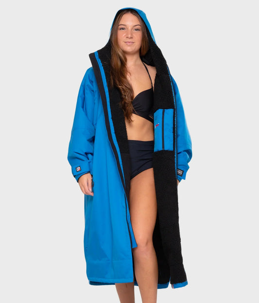  Dryrobe Advance Long Sleeve Cobalt Blue - RECYCLED