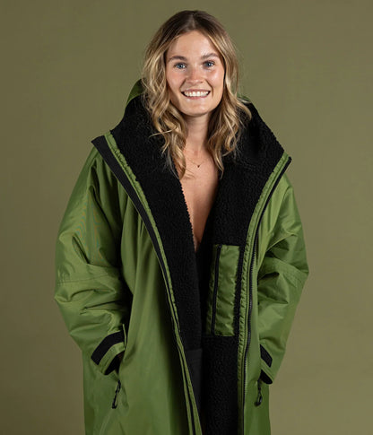  Dryrobe Advance Long Sleeve FOREST GREEN BLACK - RECYCLED