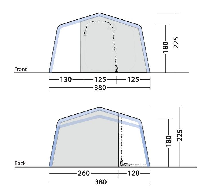  Outwell Michigan 4 Air Tent - 2025