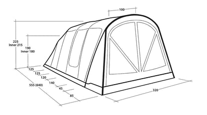  Outwell Florida 5 Air Tents - 2025