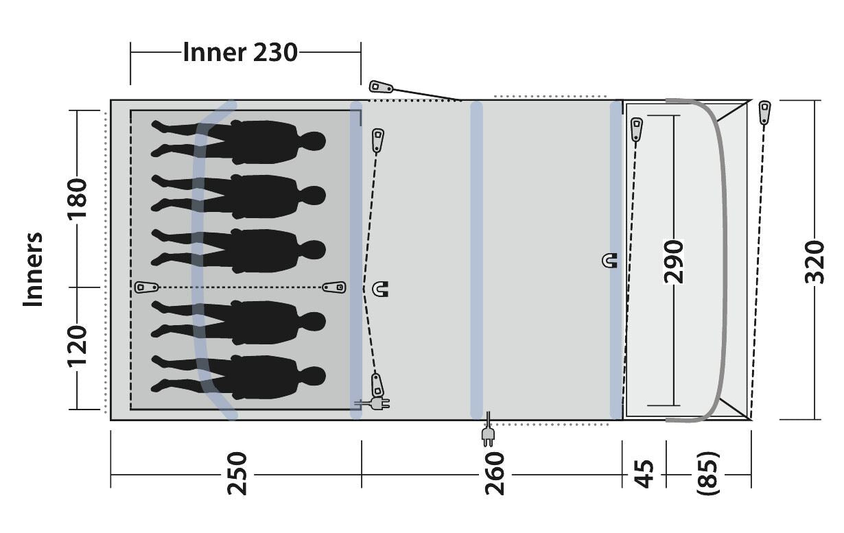 Outwell Florida 5 Air Tents - 2025