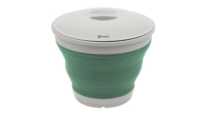  Outwell Collaps Round Bucket With Lid - Shadow Green