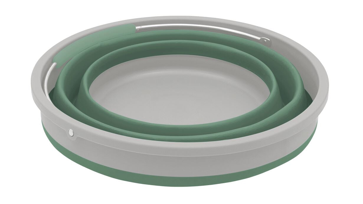  Outwell Collaps Round Bucket With Lid - Shadow Green
