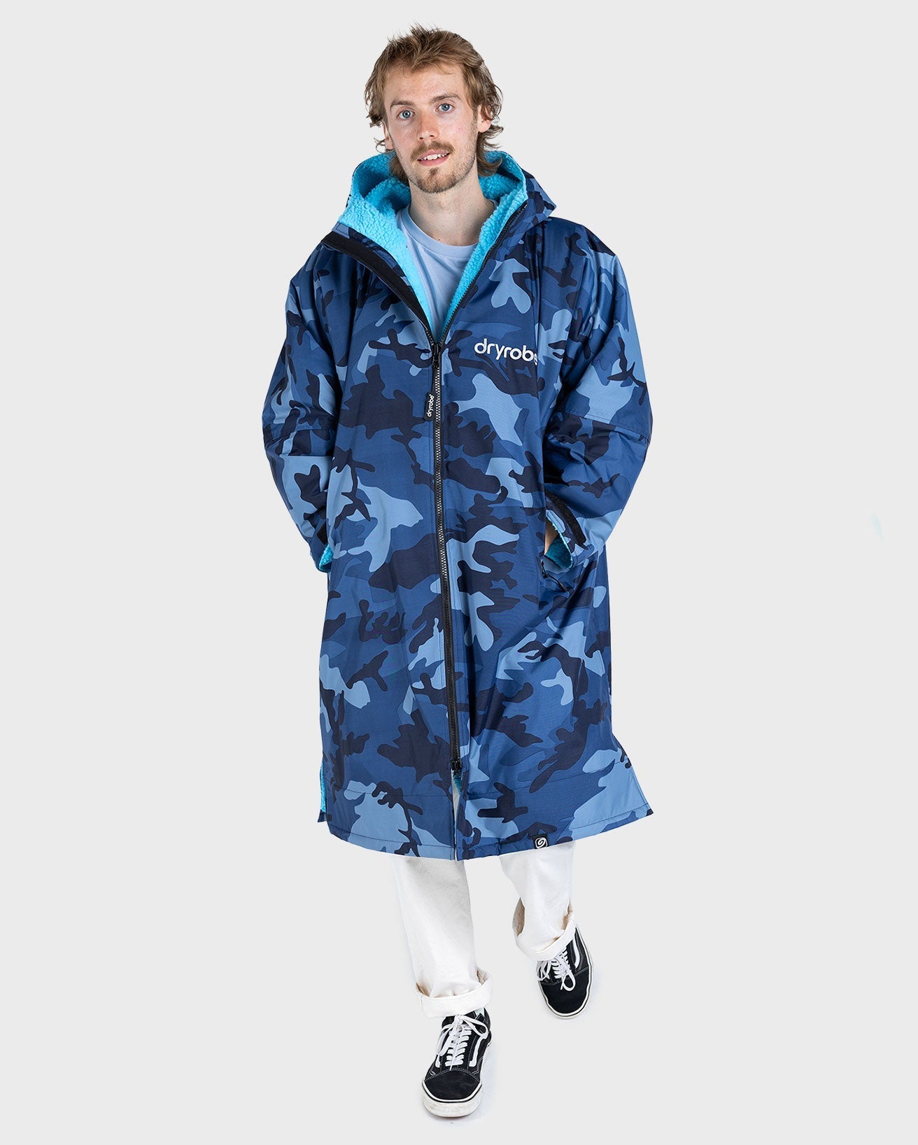  Dryrobe Advance Long Sleeve Blue Camo Blue