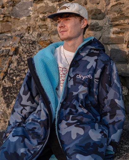  Dryrobe Advance Long Sleeve Blue Camo Blue