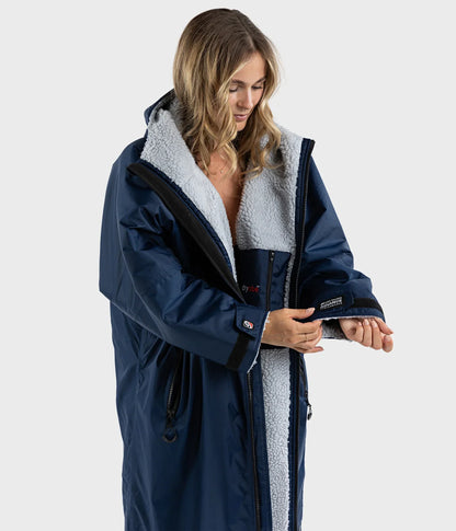  Dryrobe Advance Long Sleeve Navy Blue Grey - RECYCLED