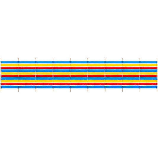  10 Pole Traditional Beach Windbreak - 5ft