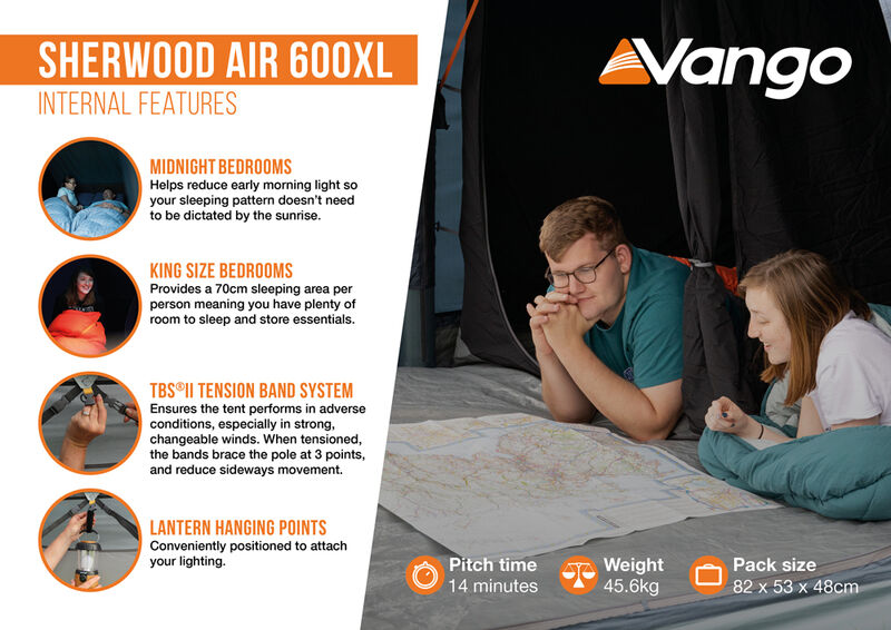  Vango Sherwood Air 600XL Tent Package 2025