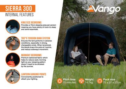  Vango Sierra 300 Poled Tent 2025
