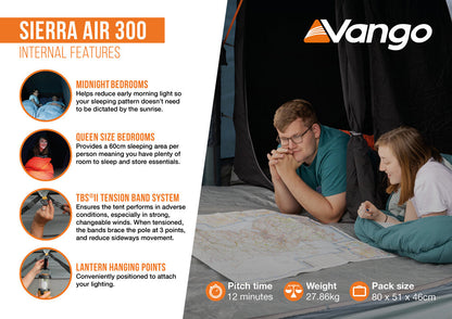  Vango Sierra Air 300 Tent