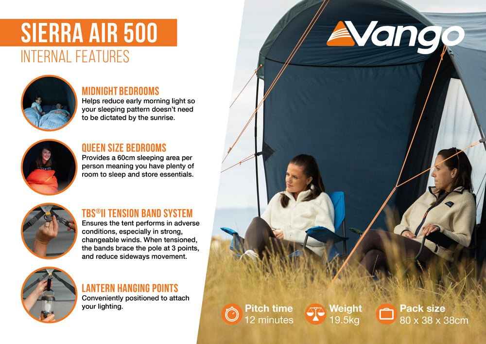 Vango Sierra Air 500 Tent 2025