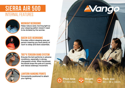 Vango Sierra Air 500 Tent 2025