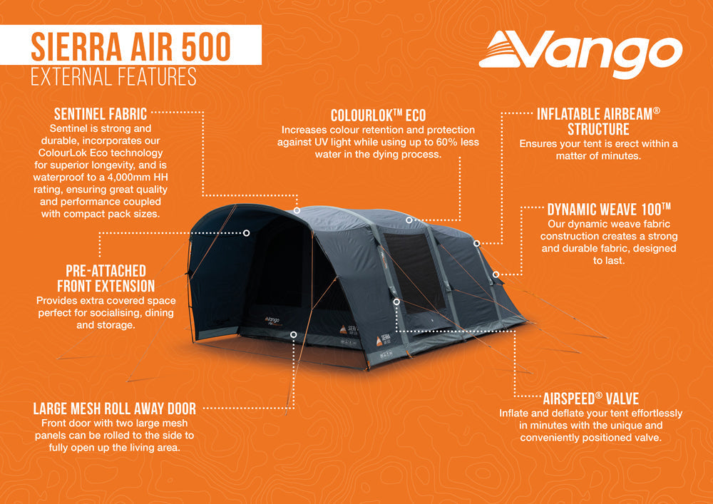  Vango Sierra Air 500 Tent 2025