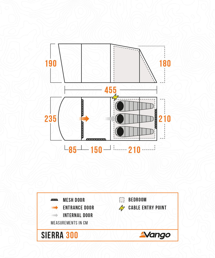  Vango Sierra 300 Poled Tent 2025