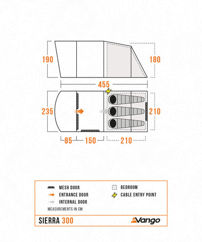  Vango Sierra 300 Poled Tent 2025