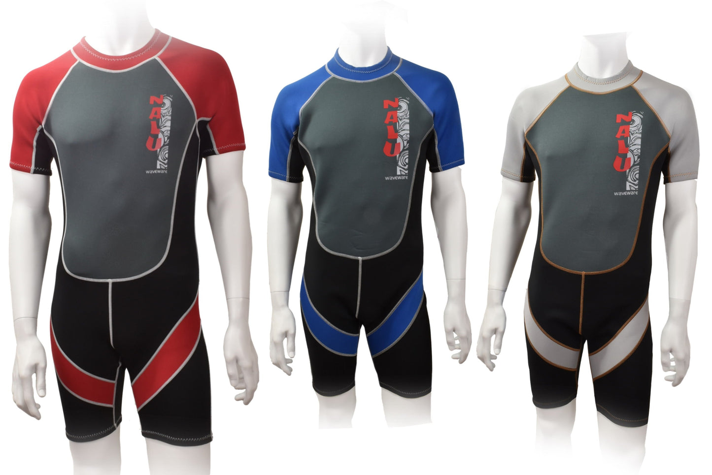  Nalu Childrens Shorty Wetsuits Red