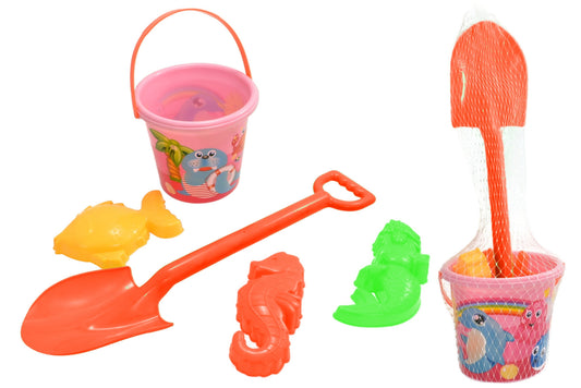 Pink Bucket Spade & Mould Set