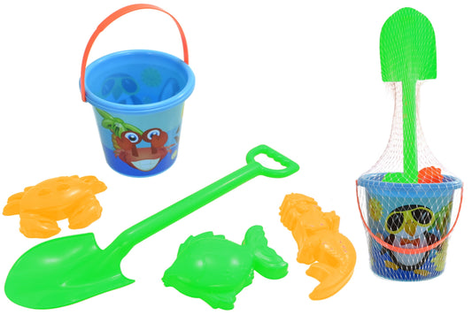  Blue Bucket Spade & Mould Set