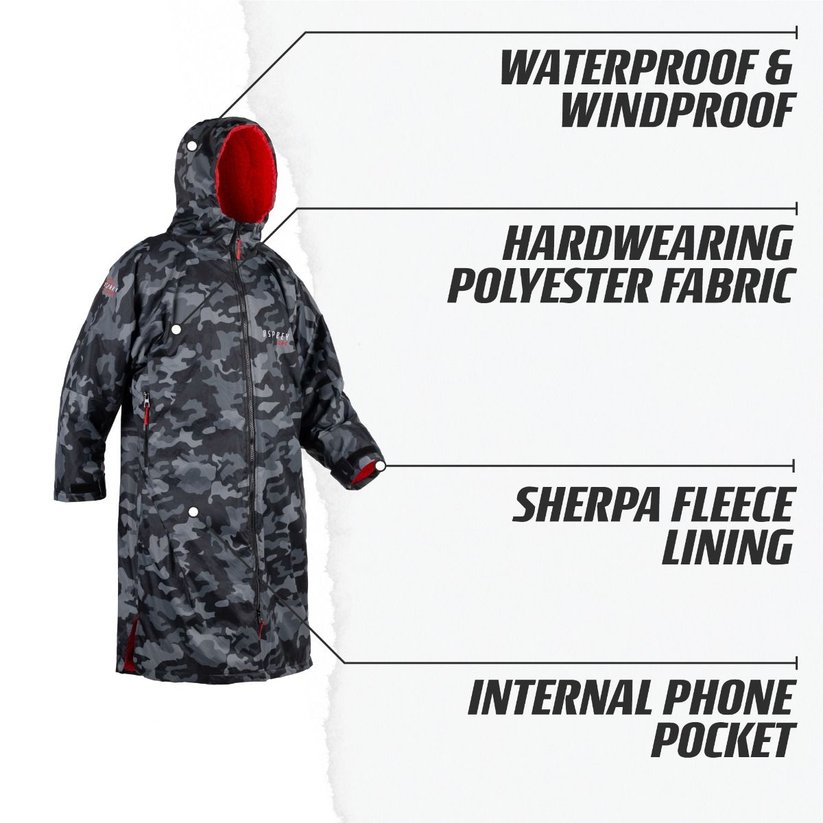  Osprey Changing Robe Camo Grey