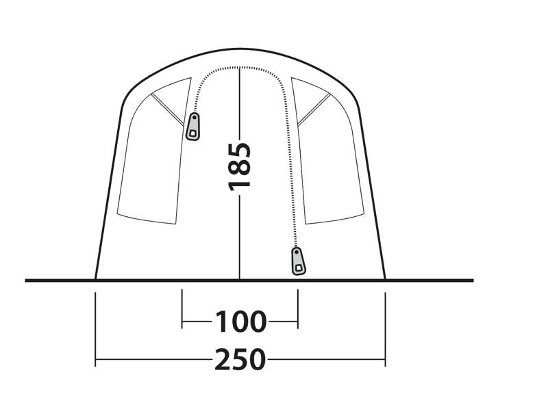  Outwell San Antonio 2 Air Tent 2025