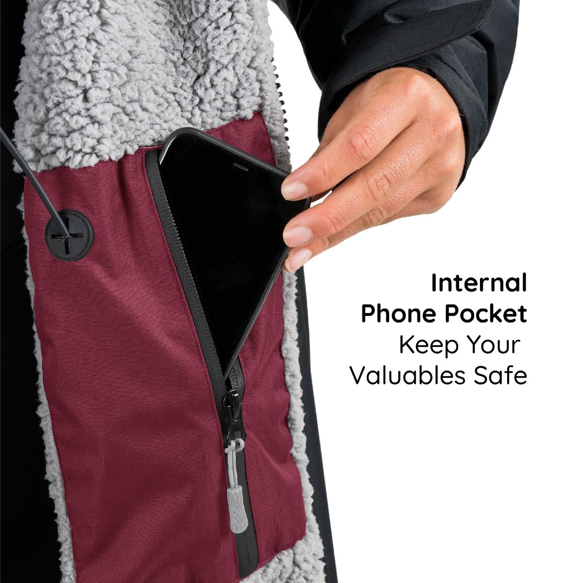  Osprey Unisex Changing Robe Maroon
