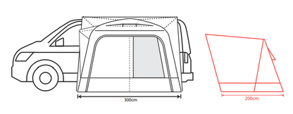  Outdoor Revolution Cayman Air Low Drive Away Awning 2025
