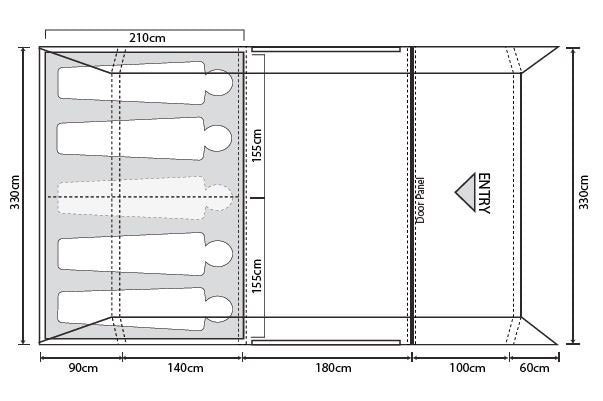  Outdoor Revolution Atom 500 Air Tent