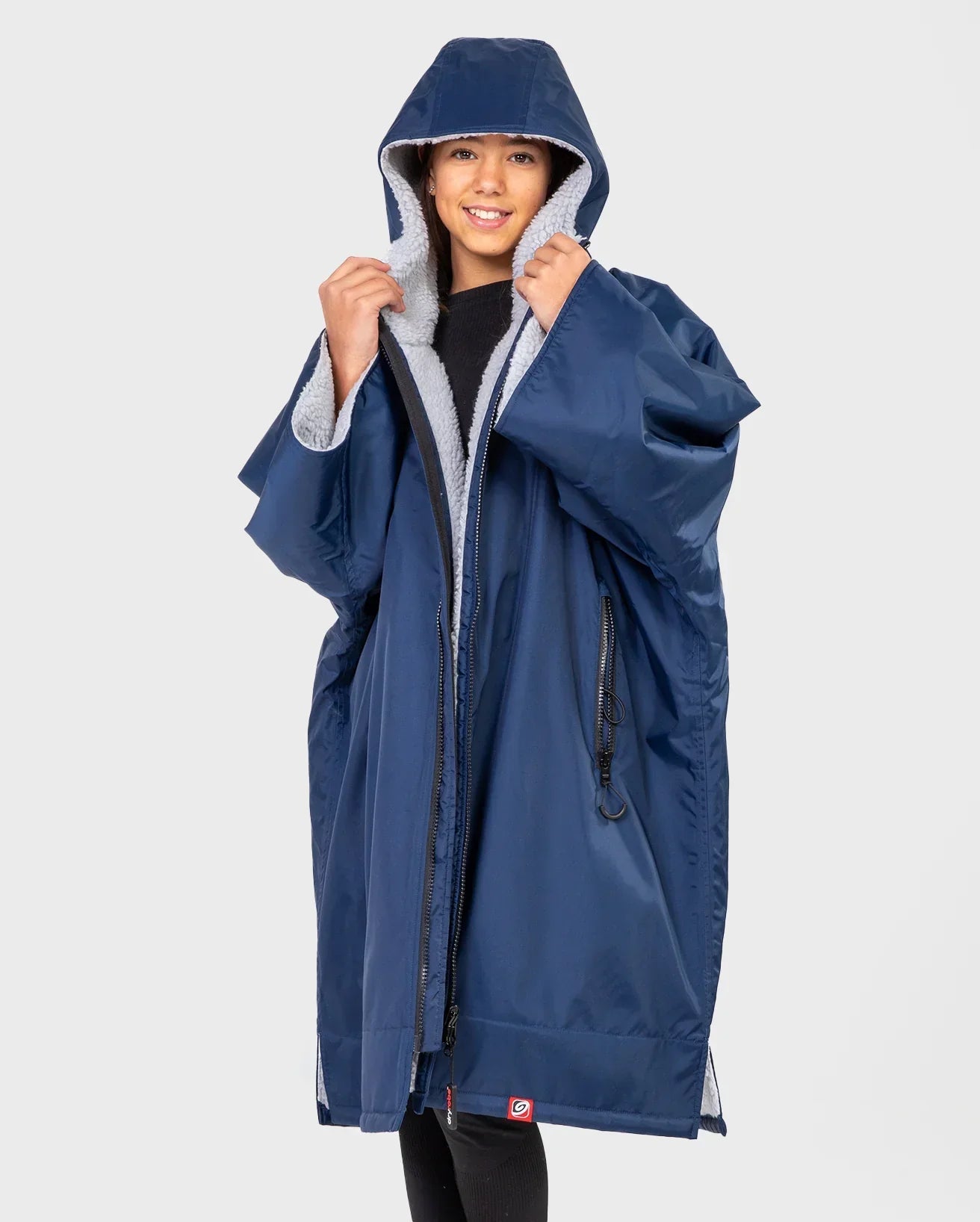  Dryrobe Advance Kids Short Sleeve Navy Grey
