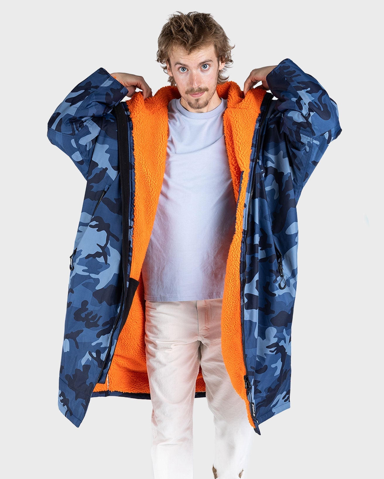 Dryrobe Advance Long Sleeve Blue Camo Orange