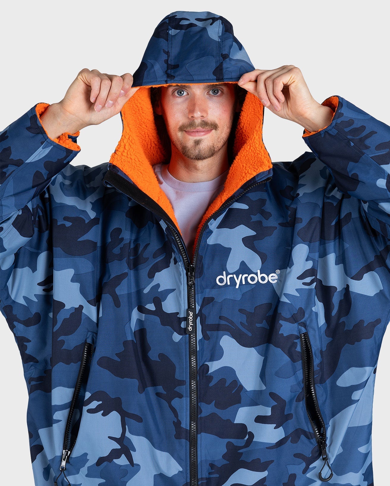  Dryrobe Advance Long Sleeve Blue Camo Orange