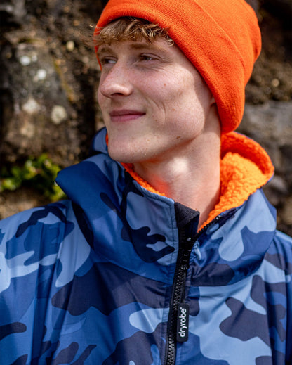  Dryrobe Advance Long Sleeve Blue Camo Orange