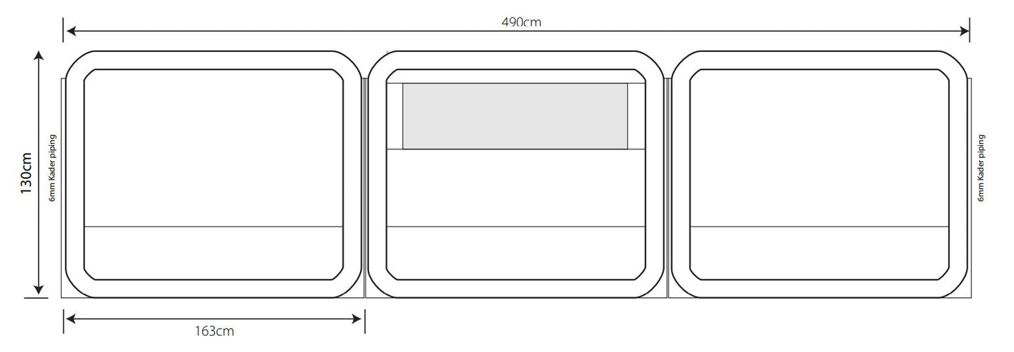  Outdoor Revolution Oxygen 3 Panel Windbreak