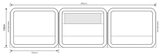  Outdoor Revolution Oxygen 3 Panel Windbreak