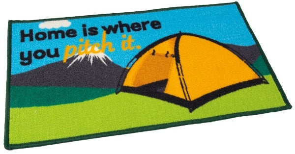  Quest Washable 'Home Is Where You Pitch It' Mat