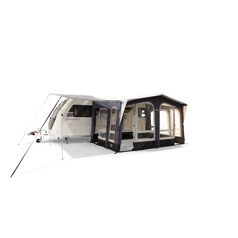  Vango Riviera Air Awning 390 Elements TC Package With Free Tall Annex Elements TC - Riviera, Caravan Awning Side Canopy And CP225 - Breathable Fitted Carpet - Riviera 390