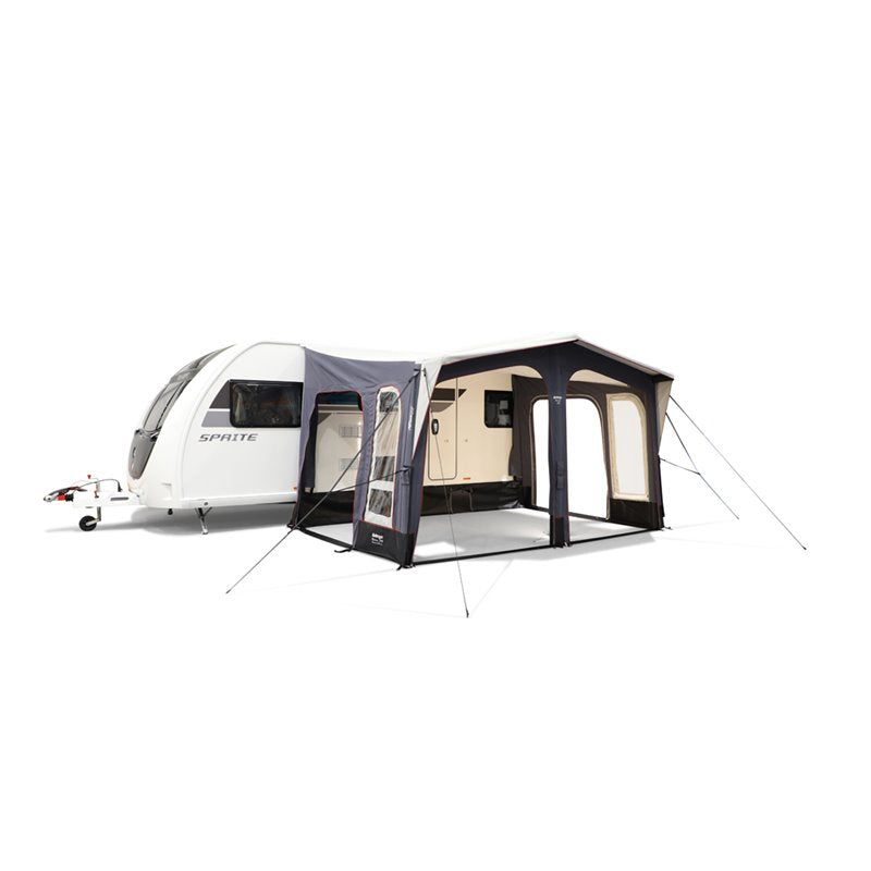  Vango Riviera Air Awning 390 Elements TC Package With Free Tall Annex Elements TC - Riviera, Caravan Awning Side Canopy And CP225 - Breathable Fitted Carpet - Riviera 390