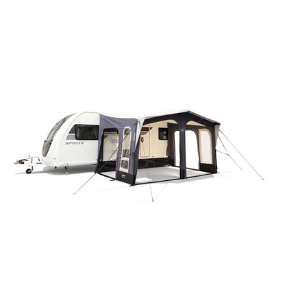  Vango Riviera Air Awning 390 Elements TC Package With Free Tall Annex Elements TC - Riviera, Caravan Awning Side Canopy And CP225 - Breathable Fitted Carpet - Riviera 390